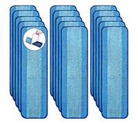 BYOFI Paquete de 15 almohadillas de limpieza de microfibra compatibles con la familia de fregonas Bona, lavables y reutilizables, repuesto seguro para suelos de madera dura y multisuperficie