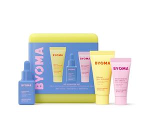 BYOMA Hydrating Starter Kit - Mini Cleanser 30ml, Mini Light Cream 15ml + Mini Hydrating Serum 15ml