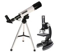 Byomic Set microscopio e telescope per principianti con custodia