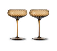 Byon 2 Copas de champán Opacity 30 cl Marrón