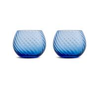 Byon 2 Vasos de agua Opacity 22 cl Azul