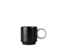 ByOn Noor 5275001201 - Taza de porcelana (12 x 7,5 x 8 cm), color negro
