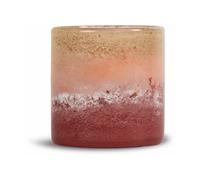 Byon Portavelas-Jarrón Calore M Ø15 cm Rosa-beige-burdeos