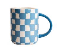 Byon Taza a cuadros Liz 28 cl Azul-blanco