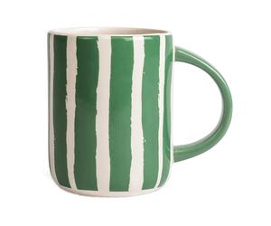 Byon Taza a rayas Liz 28 cl Verde-blanco
