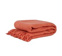 Byon Throw Franca manta de lana rosa manta 70 x 130 cm