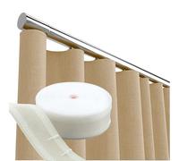 Byour3 - Cintas para Cortinas - Cinta de Cortina Transparente Ondulada para Dobladillos Cortinas de Interior con Bolsillos Ganchos de Plástico Cortinas con Cinta (Ola Transp, 10 metros)