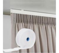 Byour3 - Cintas para Cortinas Rizadas - Cinta Rizadora de Cortinas Blanca Cintas para Dobladillo de Cortina Interior con Múltiples Bolsillos para Ganchos Cortinas Fruncidas (Clásico 7cm, 5 Metros)