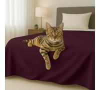 Byour3 - Colcha De Algodón ORGANICO Mixto Cama 90 135 180 Manta Pesada Cubrierta Tela Decorativa Multiusos Cubra Todo por Colchón Francés Cubrecama Lavable Funda De Sofá (Cerezo Negro, Cama 135)