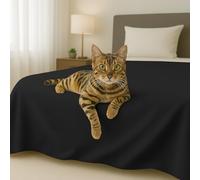 Byour3 - Colcha De Algodón ORGANICO Mixto Cama 90 135 180 Manta Pesada Cubrierta Tela Decorativa Multiusos Cubra Todo por Colchón Francés Cubrecama Lavable Funda De Sofá (Negro Intenso, Cama 135)
