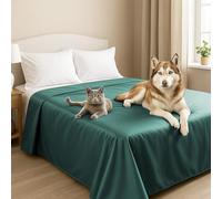 Byour3 - Cubrecama Doble Super Impermeable Animales Colcha Antimanchas Antimoho Protección Cama Individual Queen Size Anti Pelo Gato Perro Niños Manta Lavable (Petróleo, 230x275cm - Cama 135)