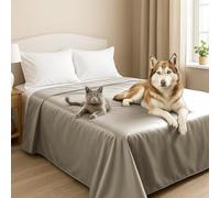 Byour3 - Cubrecama Doble Super Impermeable Animales Colcha Antimanchas Antimoho Protección Cama Individual Queen Size Anti Pelo Gato Perro Niños Manta Lavable (Jengibre, 230x275cm - Cama 135)