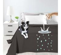 Byour3 - Cubrecama Super Impermeable Animales Colcha Algodón Antimanchas Protección Cama Individual Queen Size Anti Pelo Antimoho Gato Perro Niños Lavable (Barro, 260x300cm - Cama 180)
