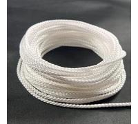 Byour3 - Cuerda para Cortina - Cordón Blanco para Barra de Cortina Hilo para Cortina Interior Cordón para Barras de Cortina Cuerda de Repuesto Lavable y Superresistente (Cuerda Blanca, 50 MT)
