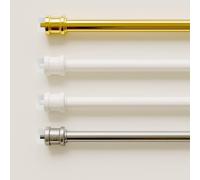 Byour3 - Juego de Barras de Cortina para Ventanas Barra de Presión de Nueva Generación Varrilas de Cortina Interiores Puerta Cocina Baño Pasillo Dormitorio Universal (Plata de 61 a 110 cm)