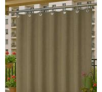 Byour3 - Toldos Exteriores Impermeables con Ojales Metálicos Anti-Moho - Cortinas Laterales Opacas Gazebo Toldo Lona Solar Parasol Balcón Terraza Jardin Pergola (Tabaco, L.150x290H)
