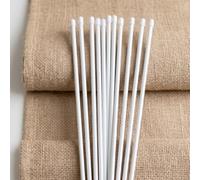 Byour3 - Varillas para Estores Enrollables y Paquetes Ø 4mm en Fibra de Vidrio con Tapones de Goma - Varilla Blanca Flexible para Cortinas Romanas (Set de 5 Piezas, 125 cm)