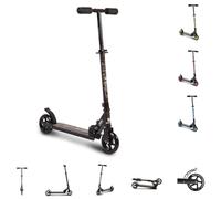 Byox Scooter Infantil Rendevous, Regulable en Altura, Plegable, Ruedas PU, ABEC-7, Color:Negro
