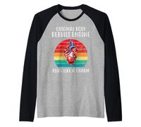 Bypass Get Well Cirugía a corazón Abierto Recuperación Hombres Mujeres Camiseta Manga Raglan