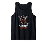 Bypass Open Heart Survivor Vintage Mens Recovery Camiseta sin Mangas