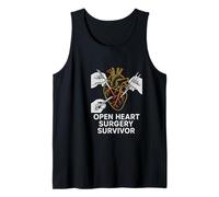 Bypass Open Heart Survivor Vintage Mens Recovery Camiseta sin Mangas