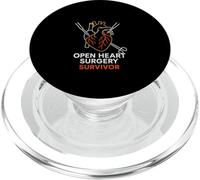Bypass Open Heart Survivor Vintage Mens Recovery PopSockets PopGrip para MagSafe