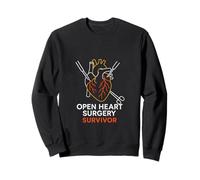 Bypass Open Heart Survivor Vintage Mens Recovery Sudadera