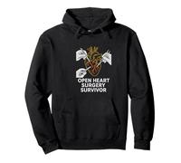 Bypass Open Heart Survivor Vintage Mens Recovery Sudadera con Capucha