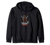 Bypass Open Heart Survivor Vintage Mens Recovery Sudadera con Capucha