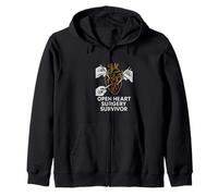Bypass Open Heart Survivor Vintage Mens Recovery Sudadera con Capucha