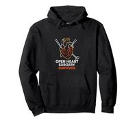 Bypass Open Heart Survivor Vintage Mens Recovery Sudadera con Capucha