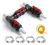 Bypass Pool Set de conexión para bombas de calor, diámetro de 50 mm, set de conexión para piscina, adaptador para calefacción de piscina con mangueras de 32 mm y 38 mm, control del suministro de agua