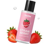 BYPLAY Lubricante Base Agua - Gel Textura Suave con Aroma a Fresa 100ml