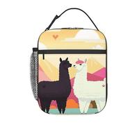 BYPPJGH Alpacas in Love in The Mountains - Lonchera térmica reutilizable de gran capacidad, a prueba de fugas, bolsas de comida para mujeres y hombres, trabajo, oficina, picnic, viajes
