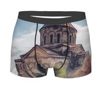 BYPPJGH Calzoncillos tipo bóxer para hombre, ropa interior suave y transpirable, ropa interior de algodón elástico para iglesia armenia, ropa interior cubierta con bolsa de contorno, sin etiqueta para