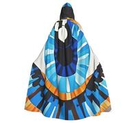 BYPPJGH Capa con capucha de Halloween para adultos contra el mal de ojo, capa de longitud completa, disfraz de Halloween, Navidad, cosplay, para hombres y mujeres