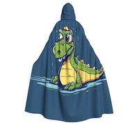 BYPPJGH Capa con capucha de Halloween para adultos, de cocodrilo, de longitud completa, para Halloween, Navidad, cosplay, disfraz para hombres y mujeres