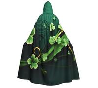 BYPPJGH Capa con capucha de Halloween para adultos, feliz día de San Patricio, capa de longitud completa, disfraz de Halloween, Navidad, cosplay, para hombres y mujeres