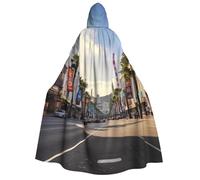 BYPPJGH Capa con capucha de Halloween para adultos, Hollywood Boulevard, capa de longitud completa, disfraz de Halloween, Navidad, cosplay, para hombres y mujeres