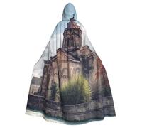BYPPJGH Capa con capucha de Halloween para adultos, iglesia armenia, capa de longitud completa, disfraz de Halloween, Navidad, cosplay, para hombres y mujeres