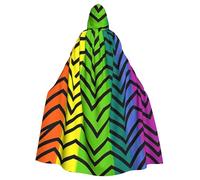 BYPPJGH Capa con capucha de Halloween para adultos, orgullo gay, arco iris, capa de longitud completa, disfraz de Halloween, Navidad, cosplay, para hombres y mujeres