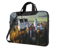 BYPPJGH Germany Neuschwanstein Castle - Bolsa de hombro para laptop para hombres y mujeres, maletín con asa de correa, bolsa impermeable para laptop, Black, 15.6 inch