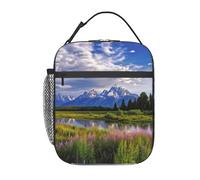 BYPPJGH Grand Teton National Park - Lonchera aislada reutilizable de gran capacidad, a prueba de fugas, bolsas de comida para mujeres y hombres, trabajo, oficina, picnic, viajes