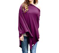 Byrd & Blume - Funda de lactancia materna súper suave, chal, envoltura, bufanda, poncho, manta para cochecito y funda de asiento de coche para bebé, 100% viscosa, certificado Oeko-Tex, 174 cm x 70 cm