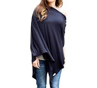 Byrd & Blume Funda para lactancia materna súper suave, funda de lactancia, mantón, bufanda, poncho, envoltura, manta para cochecito y funda para asiento de coche de bebé, 100% viscosa, certificado