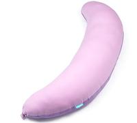 BYRIVER Bonita almohada corporal de 43 pulgadas para dormir de lado, para mujeres y niñas, almohada de embarazo en forma de C para aliviar el dolor de cuello, hombros, cadera, almohada entre la