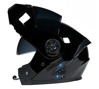 Byroads Casco plegable con Bluetooth, casco de moto integrado Bluetooth DOT/ECE aprobado para motocicleta, casco completo, antiempañamiento, doble espejo, unisex, 55 ~ 62 cm