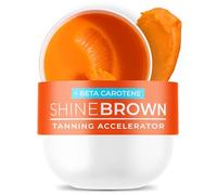 BYROKKO Shine Brown Beta Carotene Acelerador del Bronceado 210 ml - Bronceador en Crema para Sol y Solárium - Intensificador con Aceite de Zanahoria y Vitamina E - Fórmula Resistente al Agua