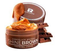 BYROKKO Shine Brown Chocolate Bronze Acelerador de Bronceado (200 ml), crema para solarium y exterior, acción rápida para bronceado intenso color chocolate