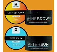 BYROKKO SHINE BROWN Crema bronceadora y refrescante post-sol 2 en 1 | Obtén bronceado natural y 3 veces más rápido, mantén la humedad de la piel